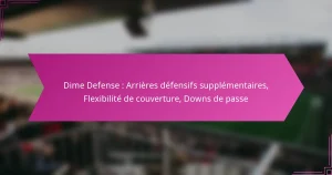 Dime Defense : Arrières défensifs supplémentaires, Flexibilité de couverture, Downs de passe